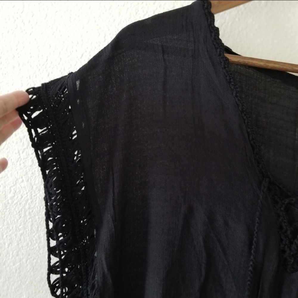 NWT Black Beach Coverup Swim Essential - Picture 5 of 8